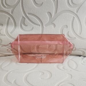 ColourPop Rose Transparent Cosmetic Bag